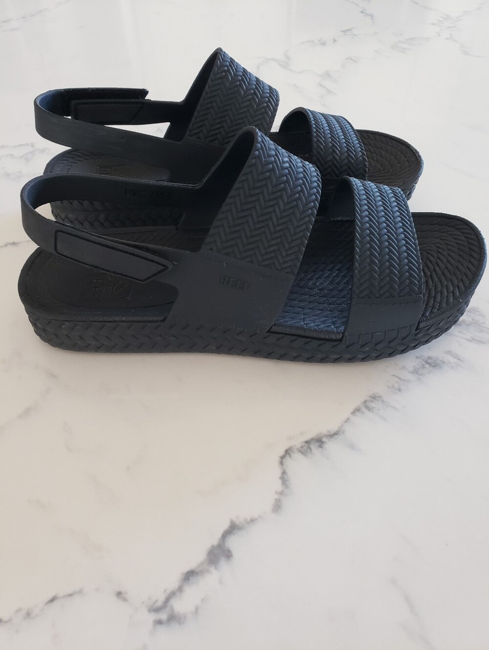Reef Womens Water Vista Sandals Black Size 7 Waterproof